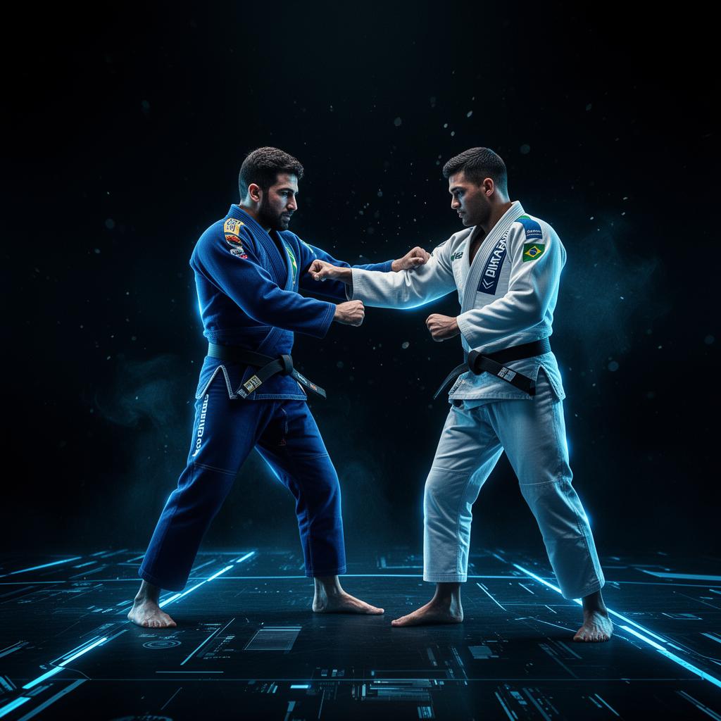 Atletas SS BJJ treinando conexões